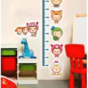  Hotwall Stickers Decals Kid Baby Room Cartoon Height Grow 
