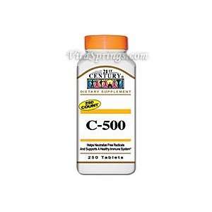    Vitamin C 500 mg 250 Tablets, 21st Century