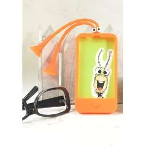  ABCNS Cute Bug Slim Fit Case Cover for Iphone 4/4s(Orange 