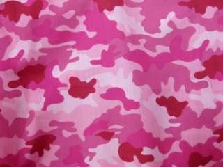 PINKS ARMY CAMOUFLAGE PRINTED COTTON FABRIC GR8 for Suit Costume Pants 