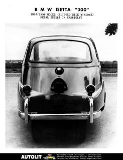 1957 1958 BMW Isetta 300 Factory Photo  