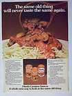 1978 Hunts Tomato Sauce Spaghetti Magazine Print Advertisement Page