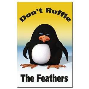  Ruffle the Feathers Funny Mini Poster Print by  