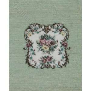   Green Floral Needlework 2 Kit by Lindees Little Linens Toys & Games