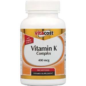  Vitacost Vitamin K Complex with K1 & K2    400 mcg   180 