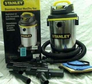 Stanley 2.8hp 4 Gallon Stainless Steel Wet/dry Vacuum Cleaner  