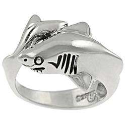 Sterling Silver Shark Ring  