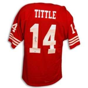  Y.A. Tittle Signed San Francisco 49ers NFL t/b Jersey 