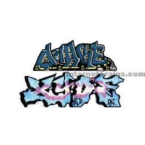  Blair Line N Scale Graffiti Decal Set #3   Xyde/Quashe (2 