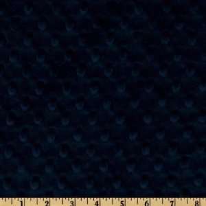  60 Wide Minky Cuddle Dimple Dot Navy Fabric By The Yard 