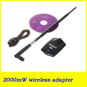 Realtek RTL8187L 54Mbp 2000mW USB WiFi Adapter Antenna  