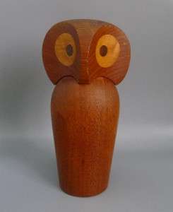   Mid century Danish modern SKJODE SKJERN Denmark teak wood wooden Owl