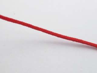 80 Meters Red String Chinese Knot Cord Synthetic Silk Jewelery Cord 0 