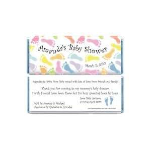    BS211b   Baby Shower Boy Baby Feet Candy Bar Wrappers Baby