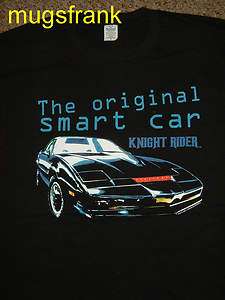 Knight Rider Kitt Car The Original Smart Car Black T Shirt  