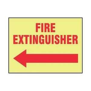  Safety Sign,fire Extinguisher Left   ACCUFORM Everything 