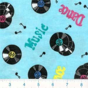    Wide Flannel Dance Music Fabric By The Yard Arts, Crafts & Sewing