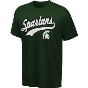  Michigan State Spartans Dark Green Varsity T Shirt Sports 