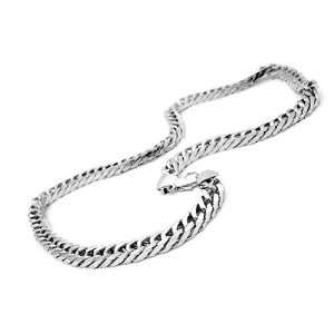   Stainless Steel Necklace with Braid Like Design (Length 24) Jewelry