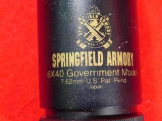 Springfield Armory 6x40 308 7.62mm Government Model Rifle Scope  
