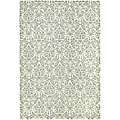 Hand hooked Damask Beige Yellow/ Grey Wool Rug (79 x 99) Compare 