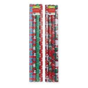   Value 4 Roll Assorted Christmas Gift Wrap (Pack of 4) 