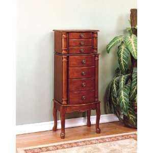  Powell Classic Cherry Jewelry Armoire 881 315 Furniture 