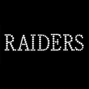  Raiders Large Iron On Rhinestone Crystal Transfer Arts 