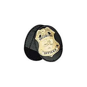Boston Leather Oval Badge Holder, Swivel With Velcro  
