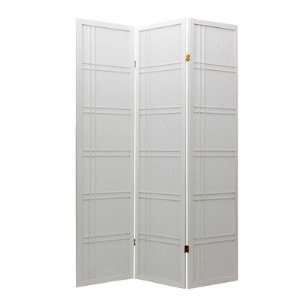  Double Cross Room Divider in White Number of Panels 4 