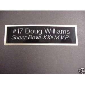  Redskins Doug Williams Engraved Super Bowl XXII MVP Name 