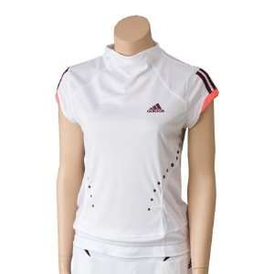  Womens Adidas Competition Top   White/Lucid Red/Cherry 