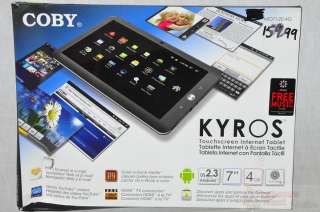 Coby Kyros 7 Android 2.3 4GB Internet Touchscreen Tablet W/ Stylus 