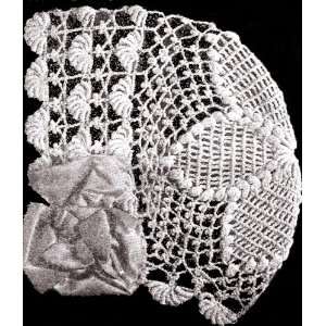  Vintage Crochet PATTERN to make   Antique Baby Cap Hat Bonnet 