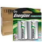 Energizer Recharge D Size Rechargeable Batteries NiMH 1.2V 12pk