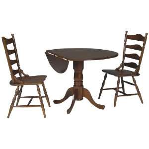   Pine Finish Drop Leaf Table and Chairs Dining Set