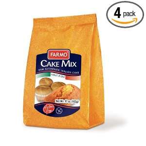Farmo Gluten Free Cake Mix, 17 Ounce (Pack of 4)  Grocery 