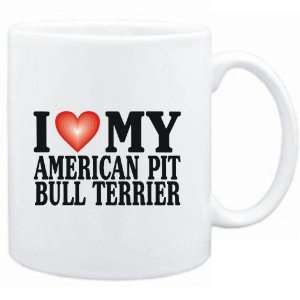   Mug White  I LOVE American Pit Bull Terrier  Dogs