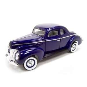  1940 FORD DELUXE COUPE BLUE 118 DIECAST MODEL Everything 