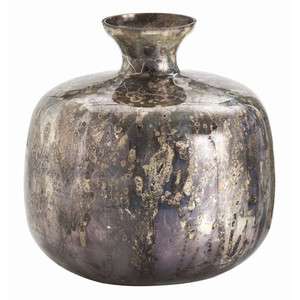 Marbled Mercury Aryballos Glass Vase  