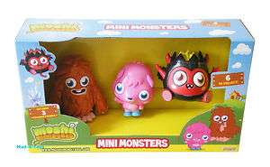 Moshi Monsters FURI, POPPET & DIAVLO Mini Monsters  