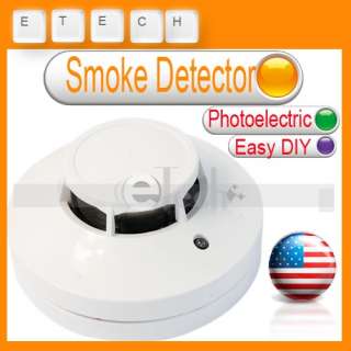   Fire Alarm Alert Photoelectric Smoke Detector Home Security System NEW