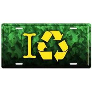  I Recycle   Decorative License Plate Automotive