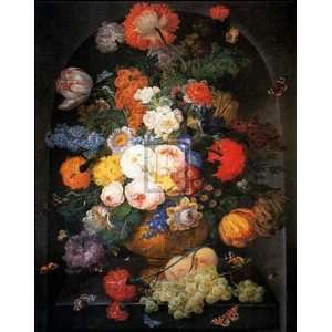 Johann Drechsler   ALCOVE FLOWERS AND FRUIT