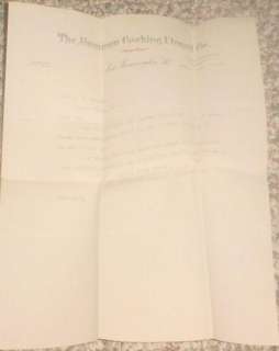  Old Letter with Letterhead from the Aluminum Cooking Utensil Company 