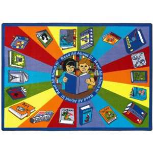  Read All About It School Rug   Rectangle   109W x 132L 