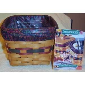 Longaberger 1998 Finders Keeper Fathers Day Basket Combo  