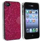 eForCity Hot Pink Bling Glitter Hard Case Cover For iPhone 4 4G