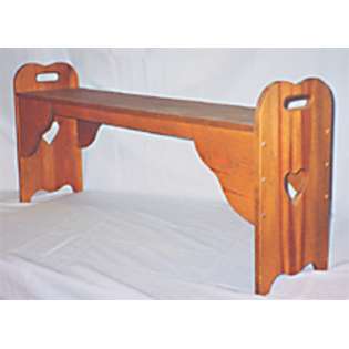  Wooden Furniture   Bench With End Grips   36 Long x 17 Seat Height