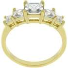   Goodin Gold Tone Bridal Inspired Journey Cubic Zirconia Ring   Size 7